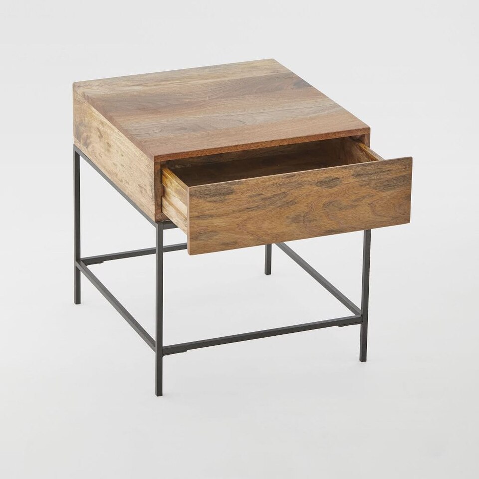 Industrial Storage Side Table West Elm UK